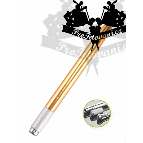 Manual pen for 3D permanent make up Gold rings