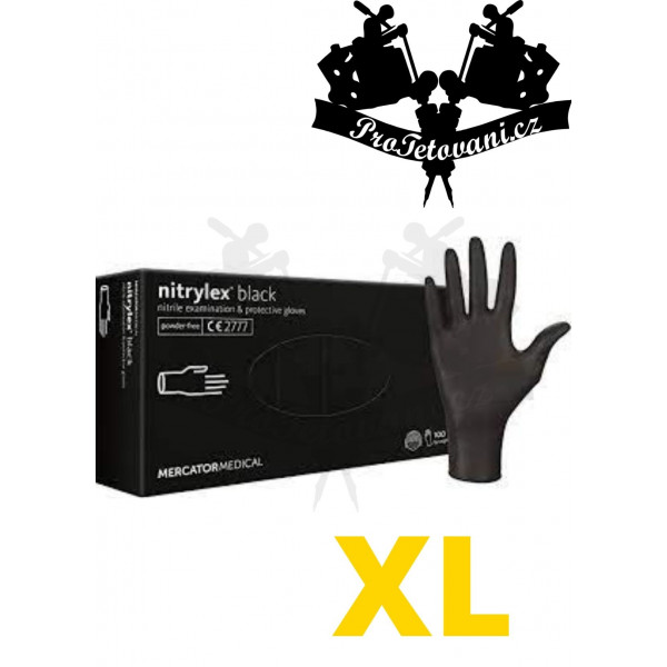 Nitrile gloves NITRYLEX PF BLACK XL