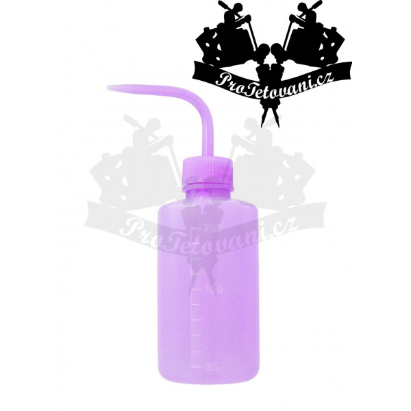 Syringe plastic bottle with pipette for tattooing 250ml PURPLE