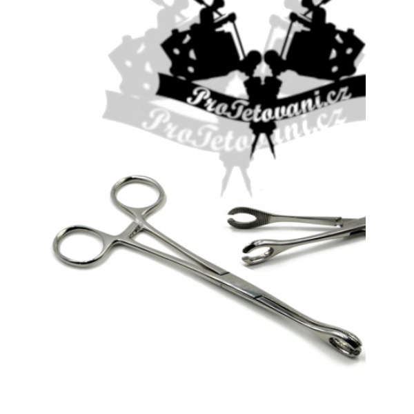Piercing pliers with open round eye