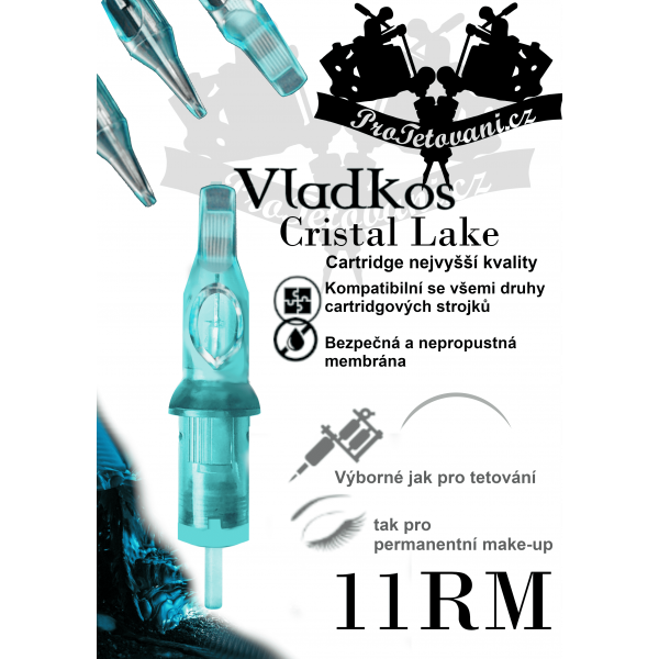 Premium tattoo cartridge VLADKOS CRISTAL LAKE 11RM