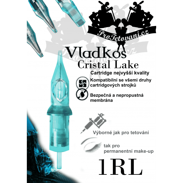 Premium tattoo cartridge VLADKOS CRISTAL LAKE 1RL