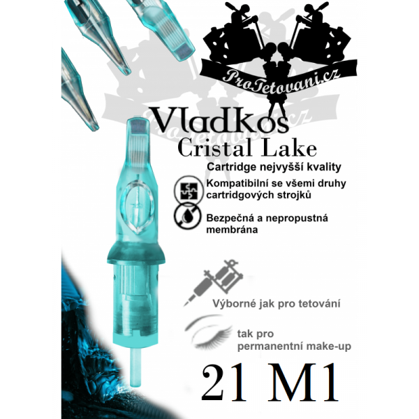 Premium tattoo cartridge VLADKOS CRISTAL LAKE 21M
