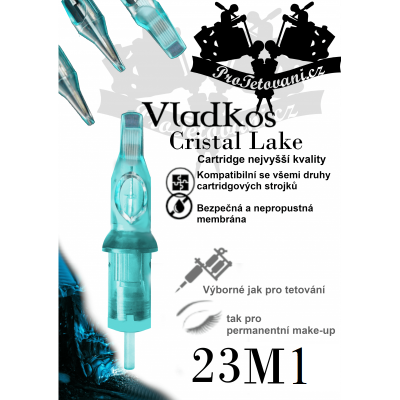Prémiová tetovací cartridge VLADKOS CRISTAL LAKE 23M