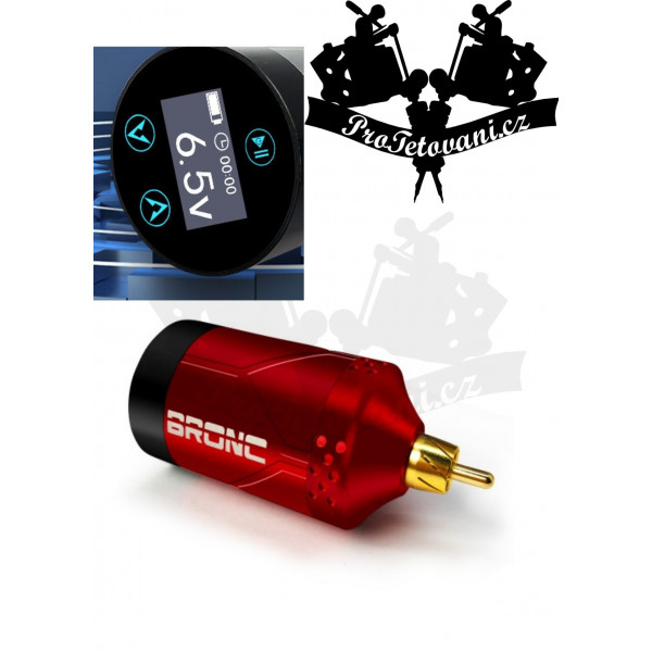 Portable power adapter for BRONC Red tattoo machines