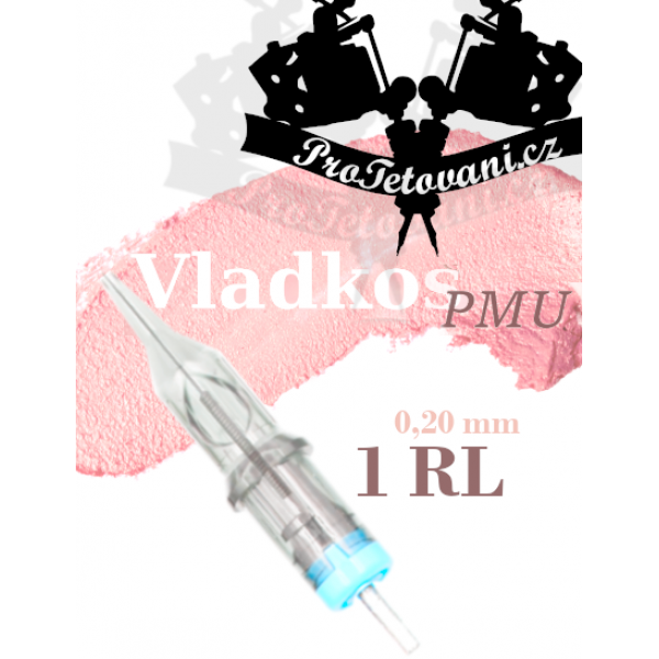 Professional cartridge for permanent make-up VLADKOS PMU 1RL 0.20 mm
