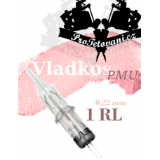 Professional cartridge for permanent make-up VLADKOS PMU 1RL 0.22 mm