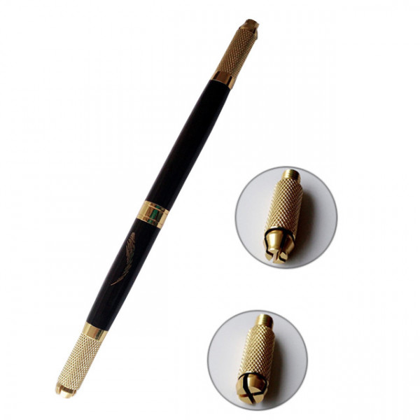 Manual pen for 3D permanent make-up Brow double-sided