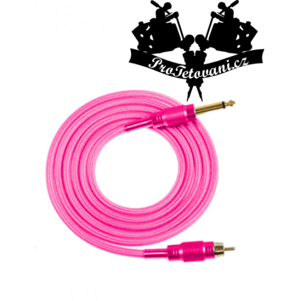 RCA cord lanovy King Pink
