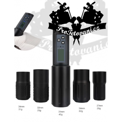 Rechargeable wireless rotary tattoo machine Wireless Black