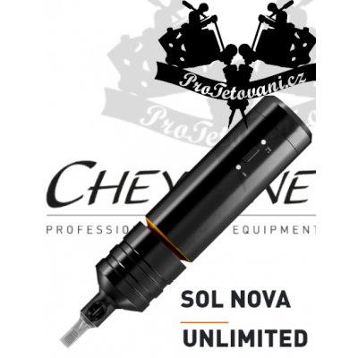 Rotační bateriový tetovací strojek CHEYENNE SOL NOVA UNLIMITED BLACK