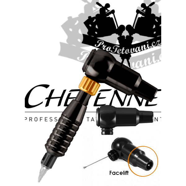 CHEYENNE THUNDER BLACK A GRIP rotary tattoo machine