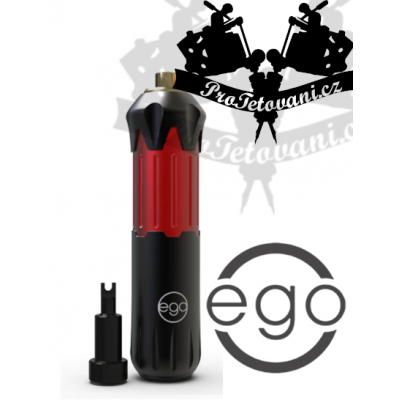 EGO STYLE V2 PEN BLACK AND RED Rotary tattoo machine
