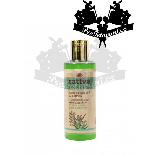 Sattva Ayurvedic Natural Shampoo Neem and Aloe 210 ml