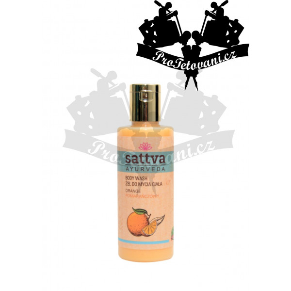 Sattva Ayurvedic Natural Shower Gel Orange 210 ml