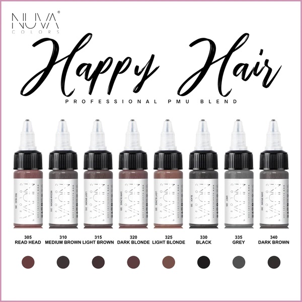 Color for permanent make-up Nuva SMP COLLECTION HAPPY HAIR REACH 15 ml