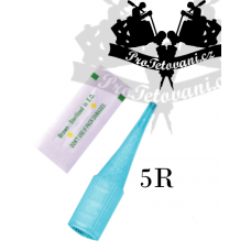 Sterile tattoo tip tip for permanent machines 5R blue