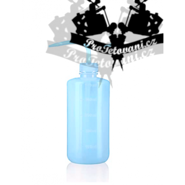 Syringe plastic bottle with tattoo pipette 500ml BLUE