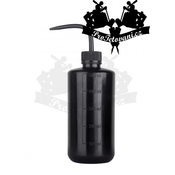 Syringe plastic bottle with pipette for tattooing 500ml BLACK