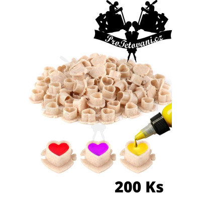Eko pšeničné kalíšky s ploškou Heart Puzzle 200 Ks