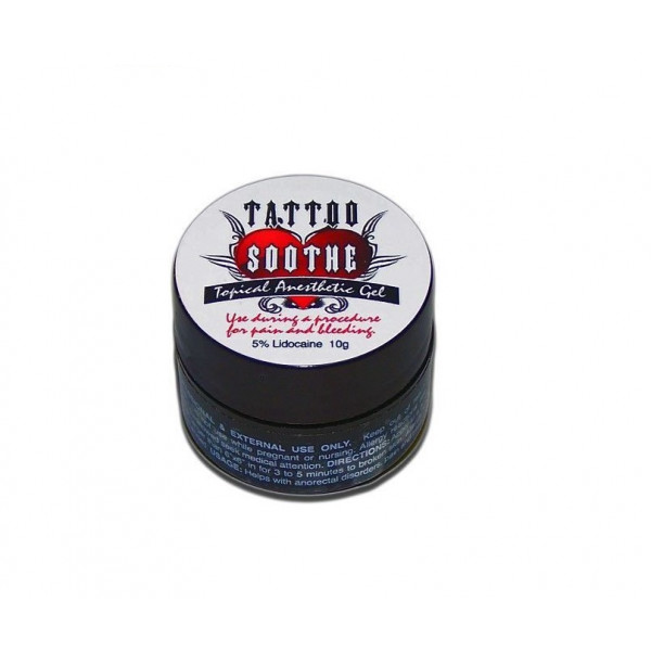 Tattoo Soothe Gel topical anesthetic for tattoos 10g