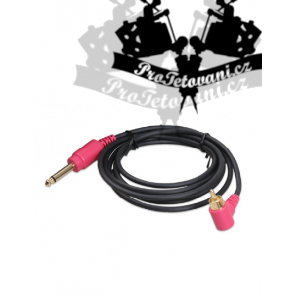 Extra thin RCA CORD pink for tattoo machines