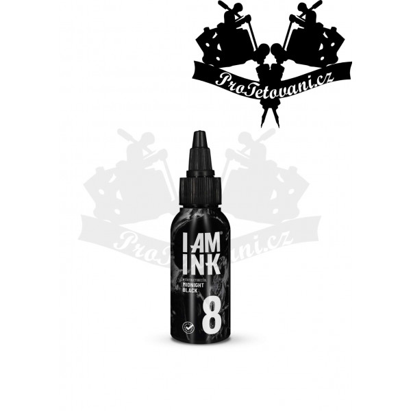 Tattoo color I AM INK second generation MIDNIGHT BLACK 8 50 ML