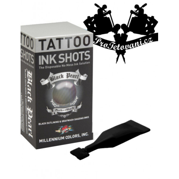 INK SHOTS 2 ML Tattoo ink Moms Millennium Black Pearl Outlining