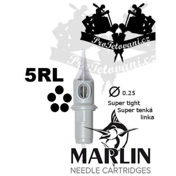 Tattoo cartridge MARLIN 5 RL SUPER TIGHT