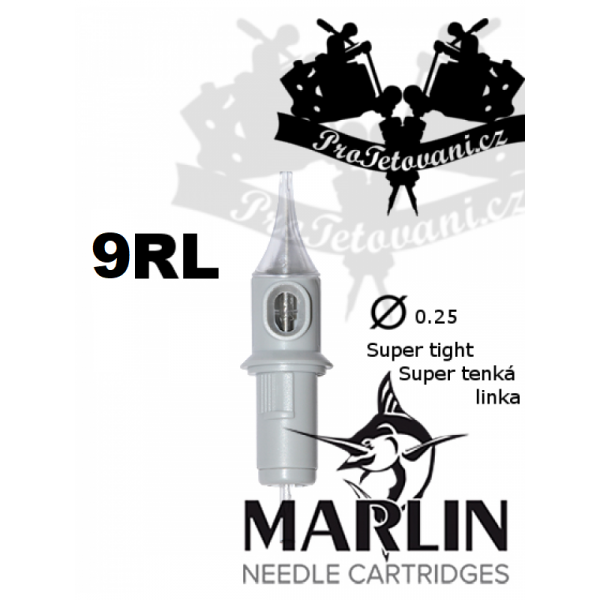 Tattoo cartridge MARLIN 9 RL SUPER TIGHT