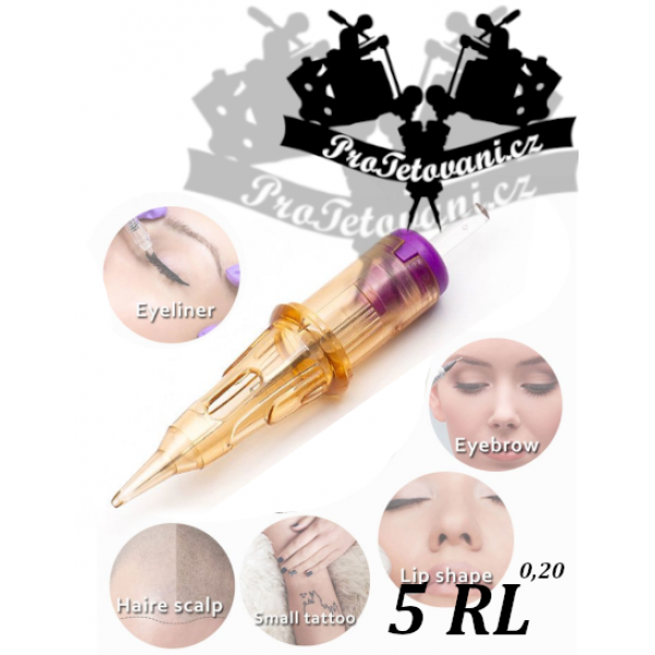 Tattoo cartridge for permanent make-up EZ V-SELECT PMU 5RL