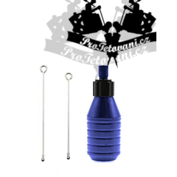Tattoo CARTRIDGE grip Supreme EXTRA 30 mm BLUE cartridge and rods