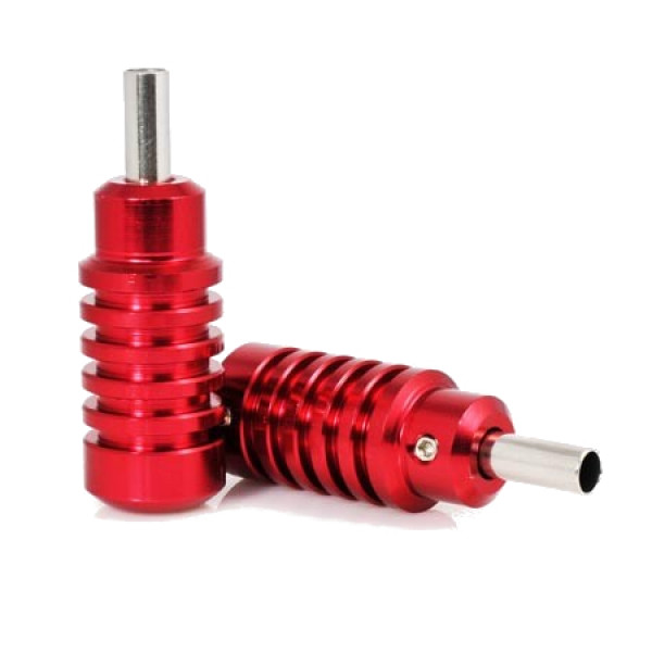 Tetovací grip ribbed red  a tubus 57mm