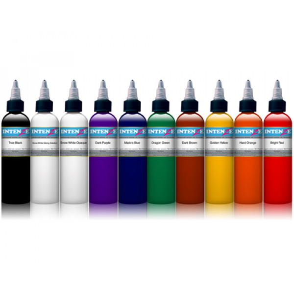 Set of tattoo colors Intenze 10 colors in a set