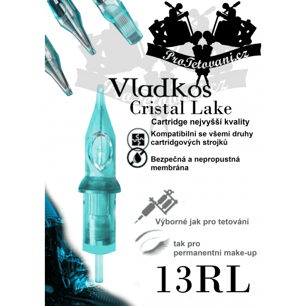 Premium tattoo cartridge VLADKOS CRISTAL LAKE 13RL