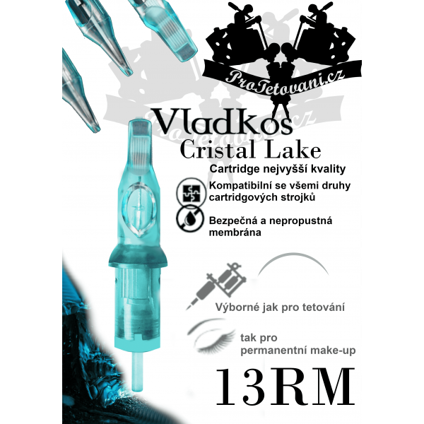 Premium tattoo cartridge VLADKOS CRISTAL LAKE 13RM