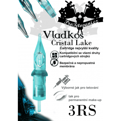 Premium tattoo cartridge VLADKOS CRISTAL LAKE 3RS