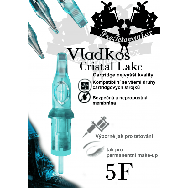 Premium tattoo cartridge VLADKOS CRISTAL LAKE 5 FLAT