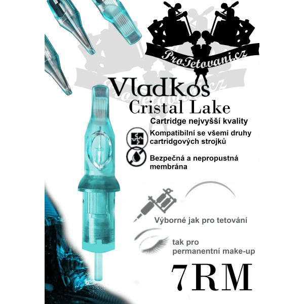 Premium tattoo cartridge VLADKOS CRISTAL LAKE 7RM