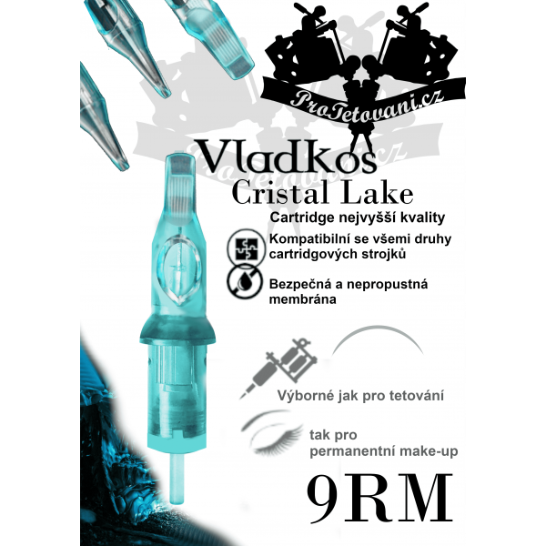 Premium tattoo cartridge VLADKOS CRISTAL LAKE 9RM