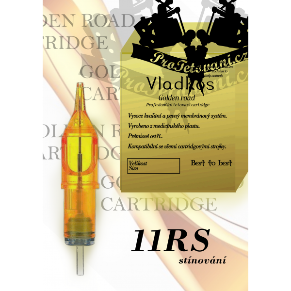 Professional tattoo cartridge Vladkos Golden Road 11RS