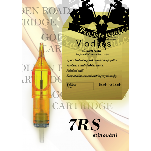 Professional tattoo cartridge Vladkos Golden Road 7RS