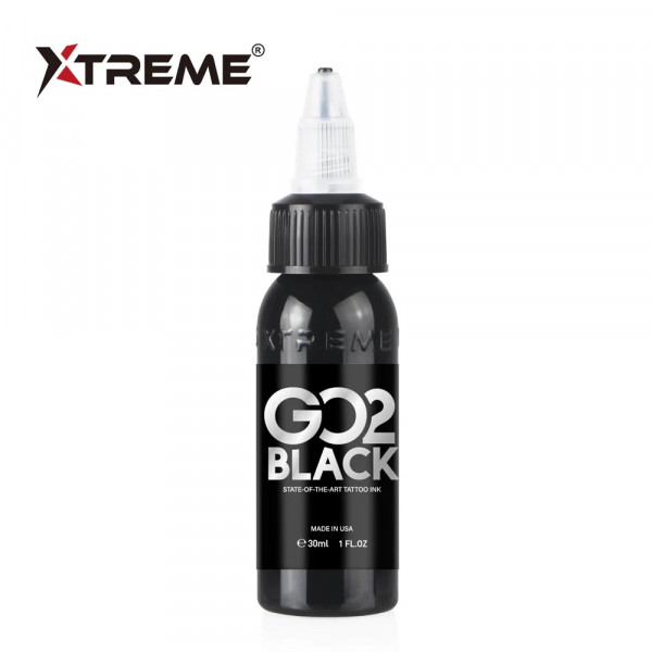 XTreme Ink - GO2 BLACK tattoo ink 30ml